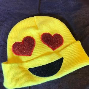 Love emoji beenie hat